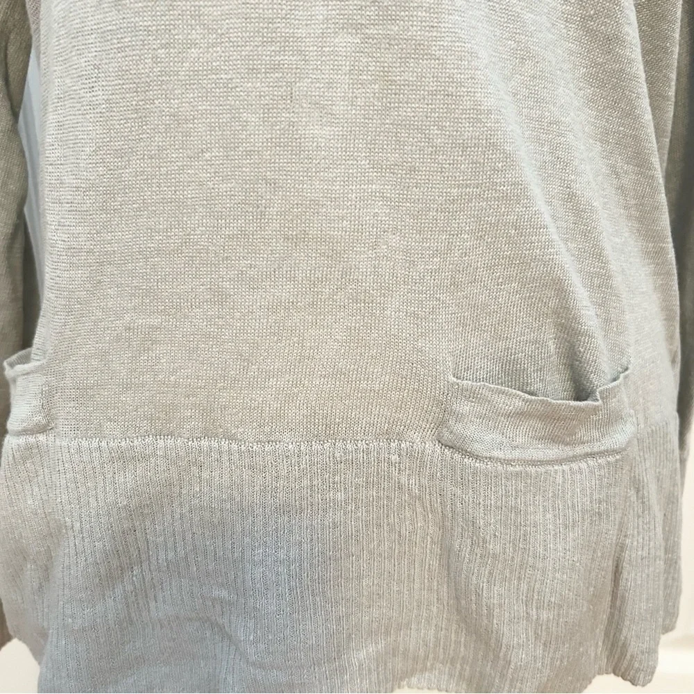 J. CREW Linen Cowl Neck Lightweight Sweater